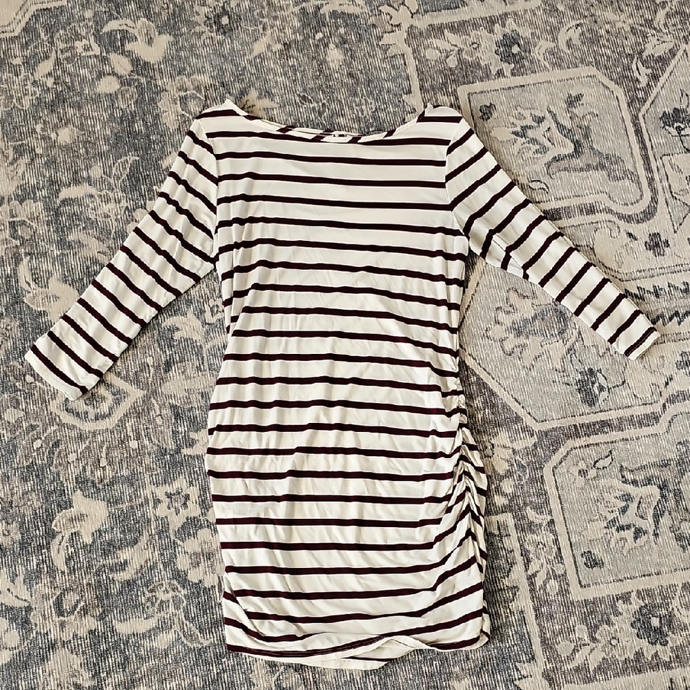 Striped Black and White Dress